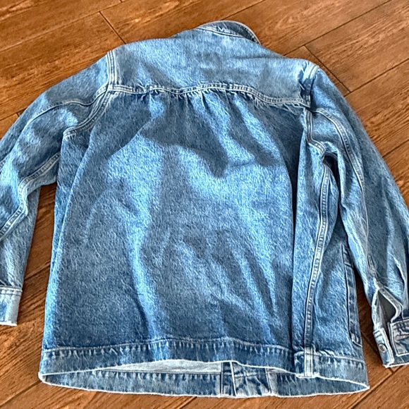 ZARA OVERSIZED BLUE DENIM JACKET L - Picture 9 of 9